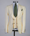 Men’s Three pieces Cream Royal Suit