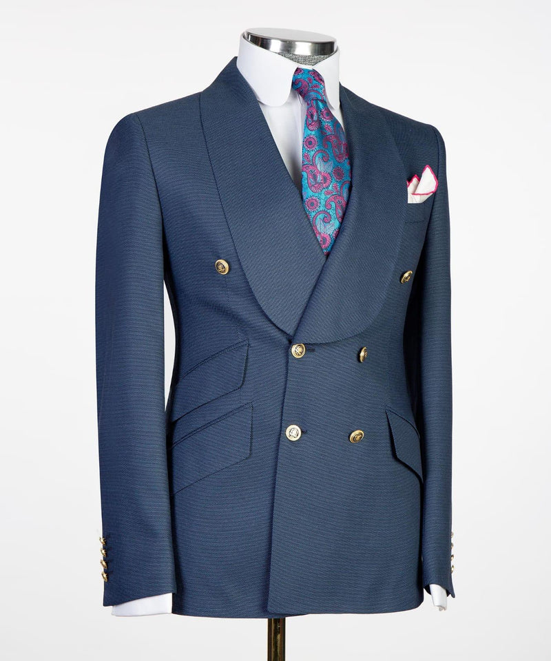 Blue Navy Double breasted Suit