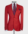 Three pieces Red Business Suit