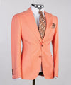 Three pieces Orange Casual Suit