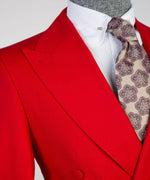 Men’s Casual Red Double Breasted Suit