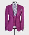 Three pieces Purple Business Suit