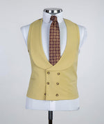 Three pieces Yellow Business Suit