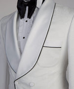 Royal White Belted Tuxedo