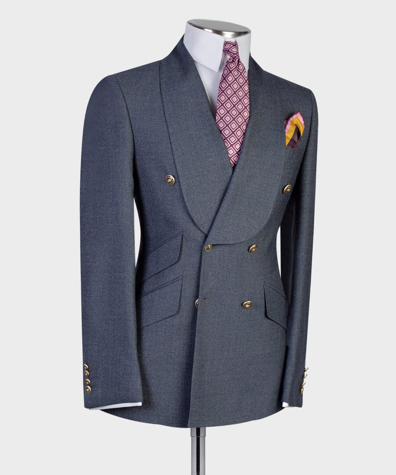 Mens Double Breasted Suit