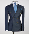 Mens Striped Double Breasted Suit