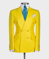 Yellow Double breasted Suit